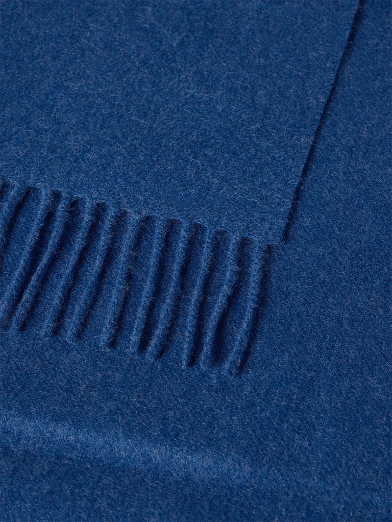 Schal aus reinem Kaschmir in royalblau