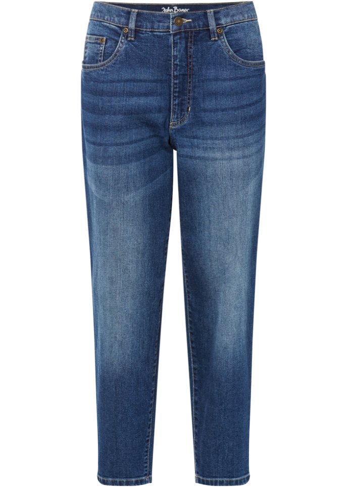 Stretch-Jeans mit Bio-Baumwolle, knöchelfrei