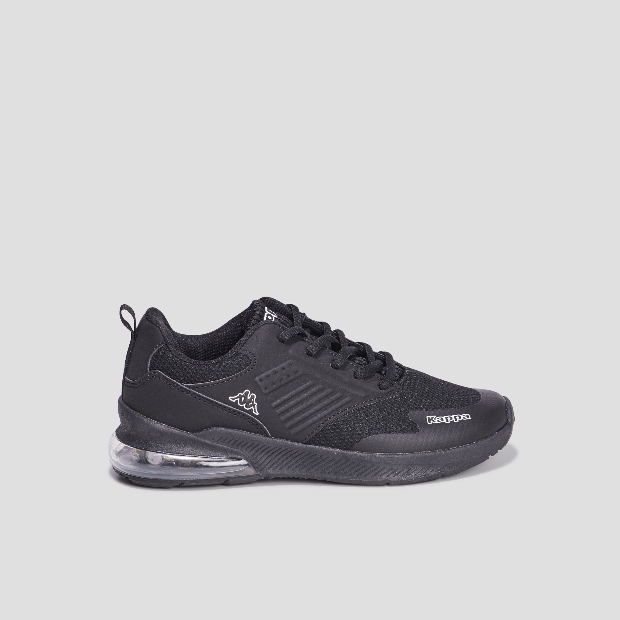 Baskets running à lacets Kappa Myagi noir garçon | La Halle