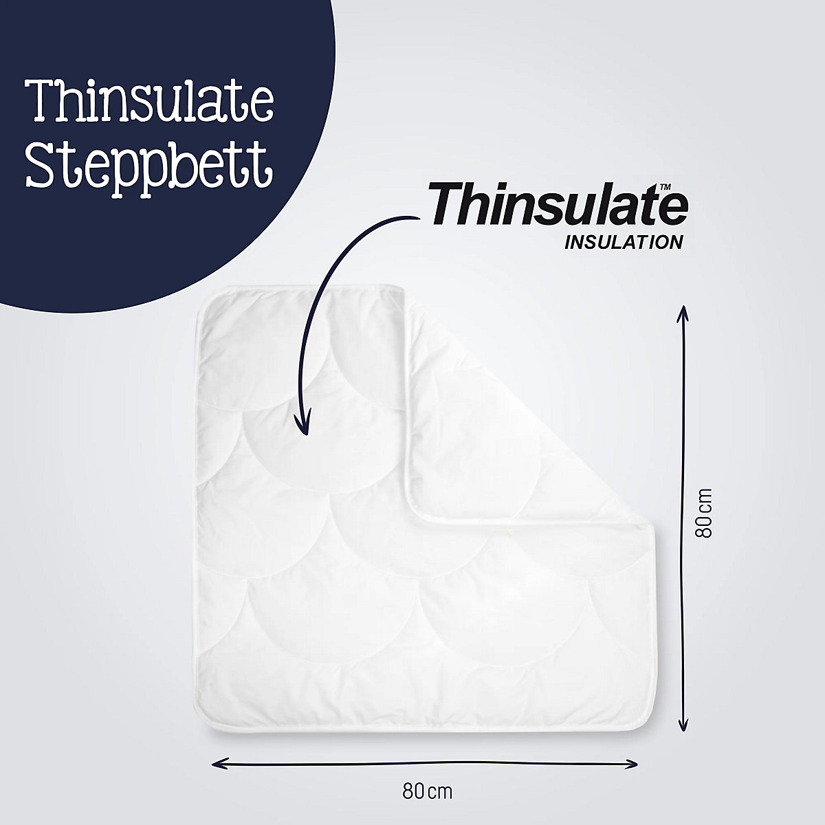 Steppdecke Babytraum, 80 x 80 cm