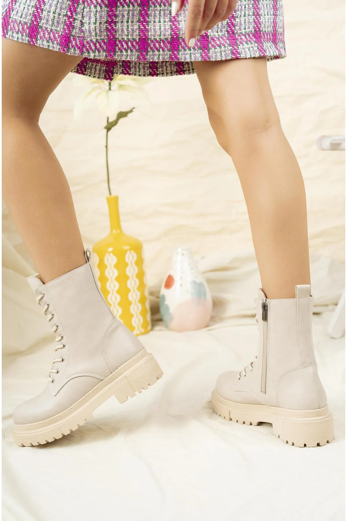MUGGO  Carol Guaranteed Damen-Schnürstiefel