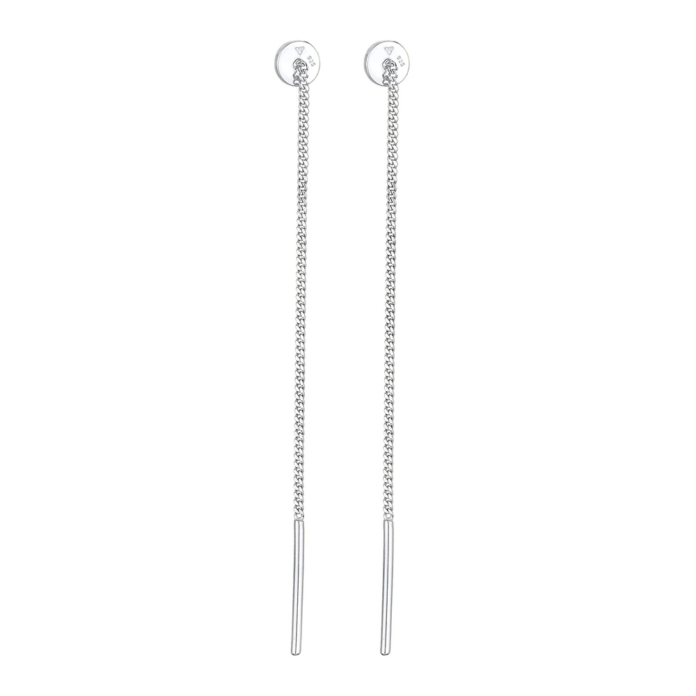 Elli Elli Boucles d'Oreilles Femmes Pendentif d'oreilles Plaquette Basique en Argent S Boucles d'oreilles