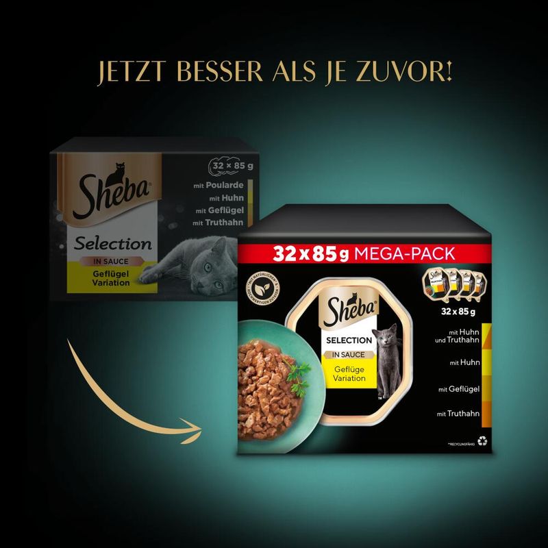 Multipack Sheba Varietäten Schälchen 32 x 85 g
