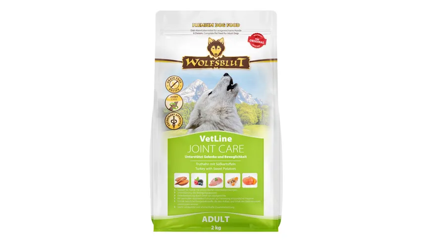 Wolfsblut Hundetrockenfutter VetLine Joint Care 2 kg