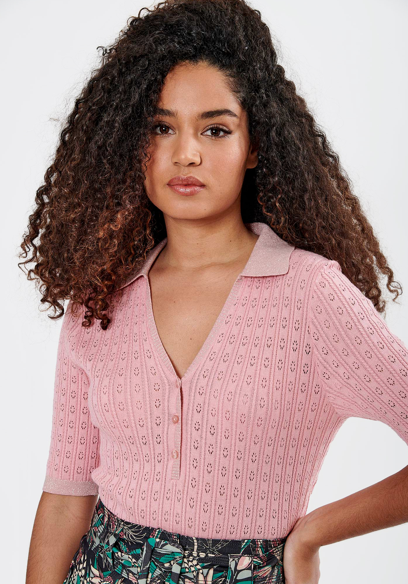 JUB    Polo rose Femme