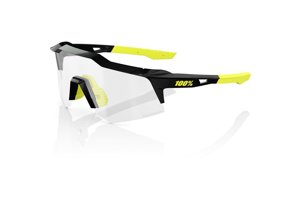 100 Percent Speedcraft XS gloss black / Photochromic Lens