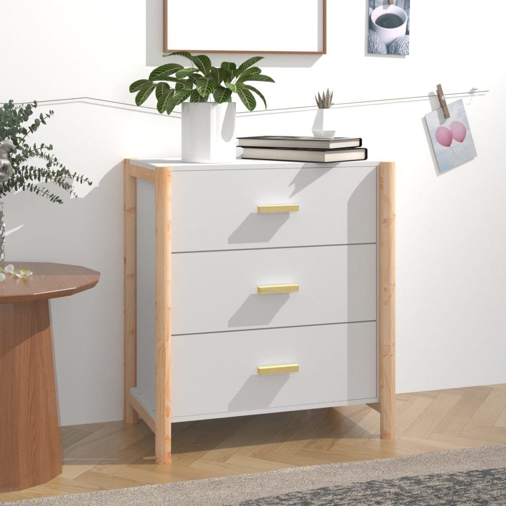 vidaXL Sideboard Sideboard Weiß 62x38x70 cm Holzwerkstoff (1 St)