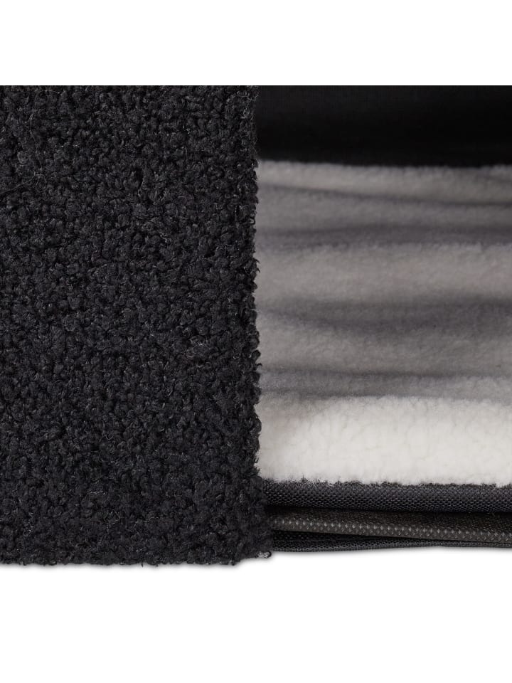 relaxdays Katzenhöhle in Schwarz - (B)112 x (H)36,5 x (T)41 cm günstig kaufen onesize