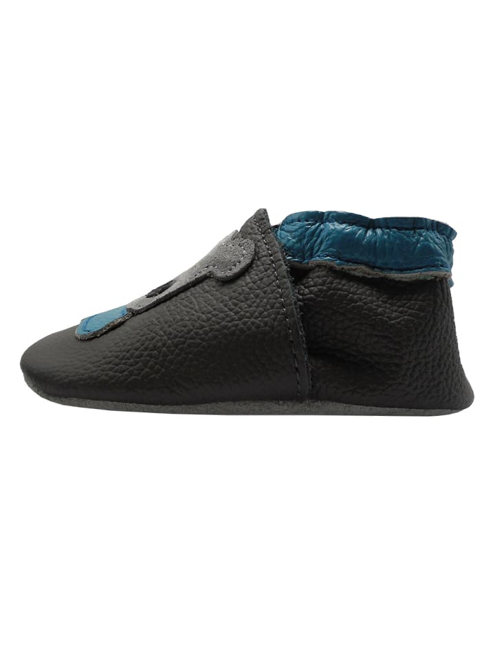 Yalion Leder-Krabbelschuhe 