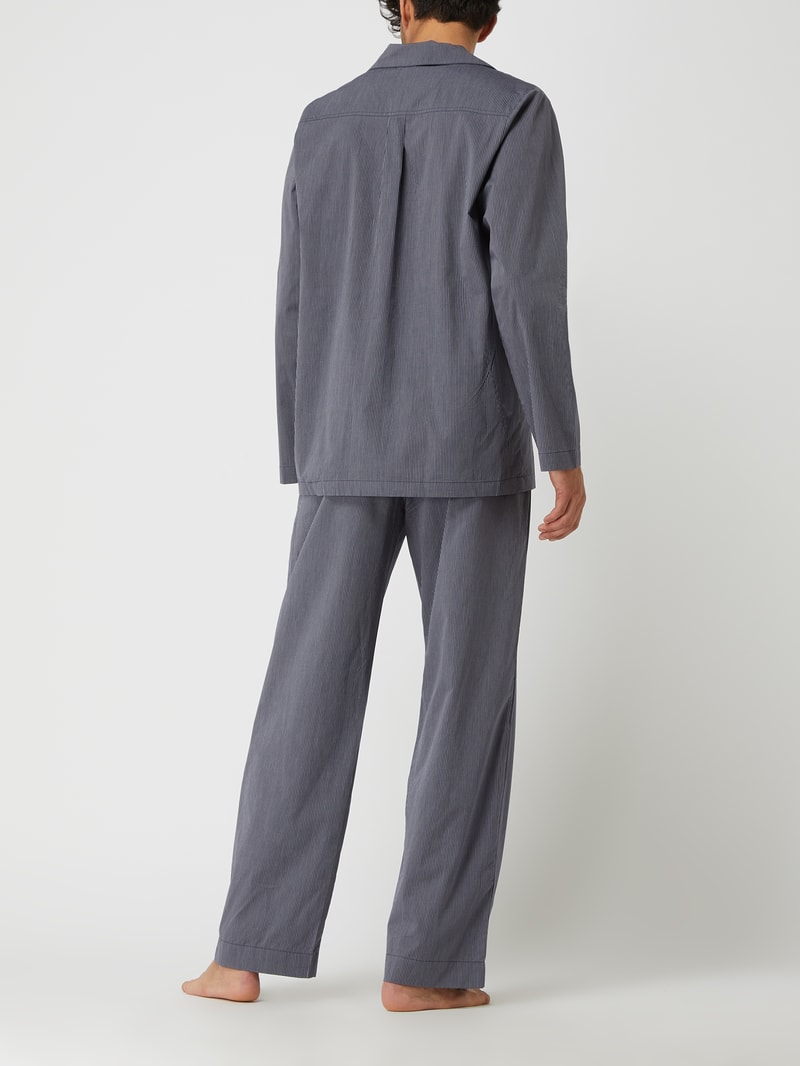 Pyjama aus Baumwolle in dunkelblau