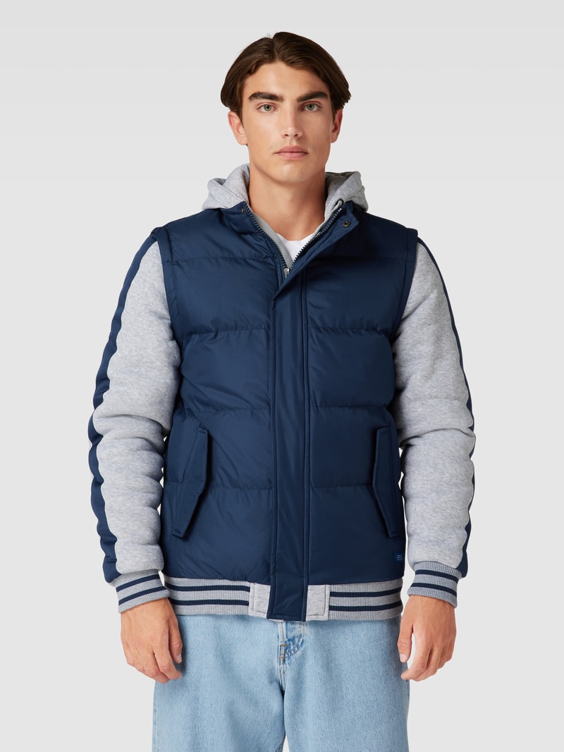 Jacke in Two-Tone-Machart in royalblau
