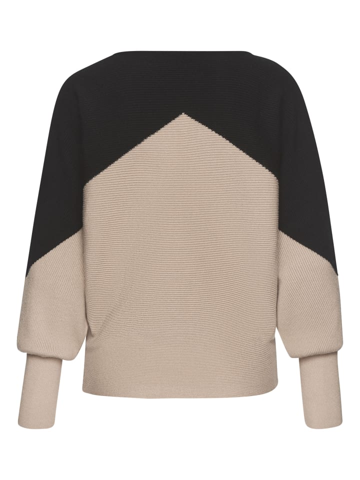 LASCANA Strickpullover in schwarz-sand günstig kaufen
