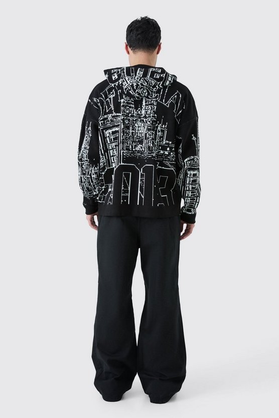 Oversize Hoodie mit Print
