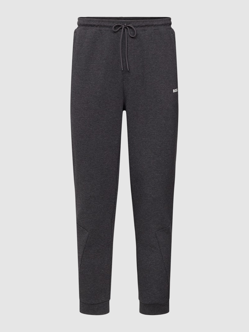 Sweatpants mit Galonstreifen Modell 'HADIKO' in mittelgrau