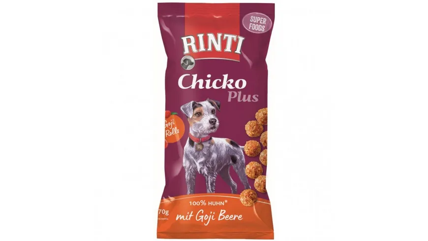 RINTI Hundesnack Chicko Plus Superfoods mit Goji Beere 70 g