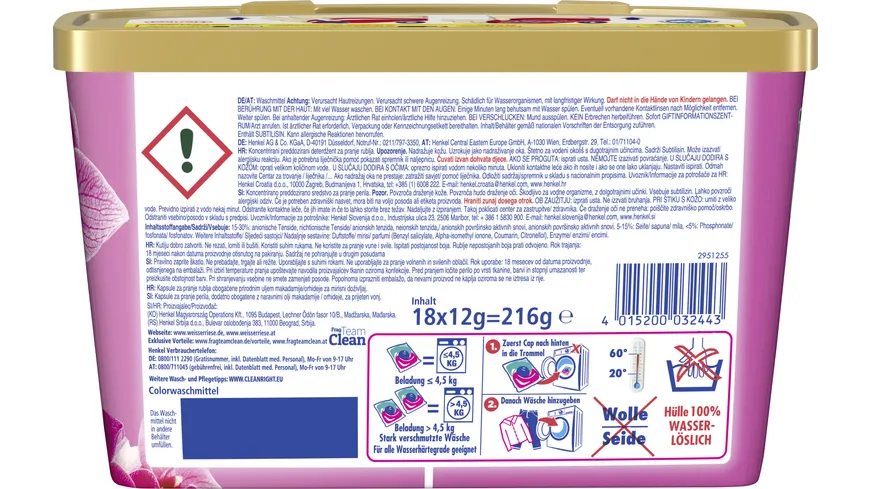 Weißer Riese Colorwaschmittel Color Trio-Caps Floral Sensation Orchidee 216 g