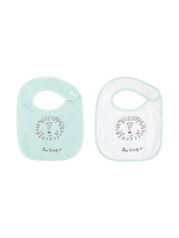 Kikkaboo Babylatz Frottee 2-teilig in grün günstig kaufen onesize