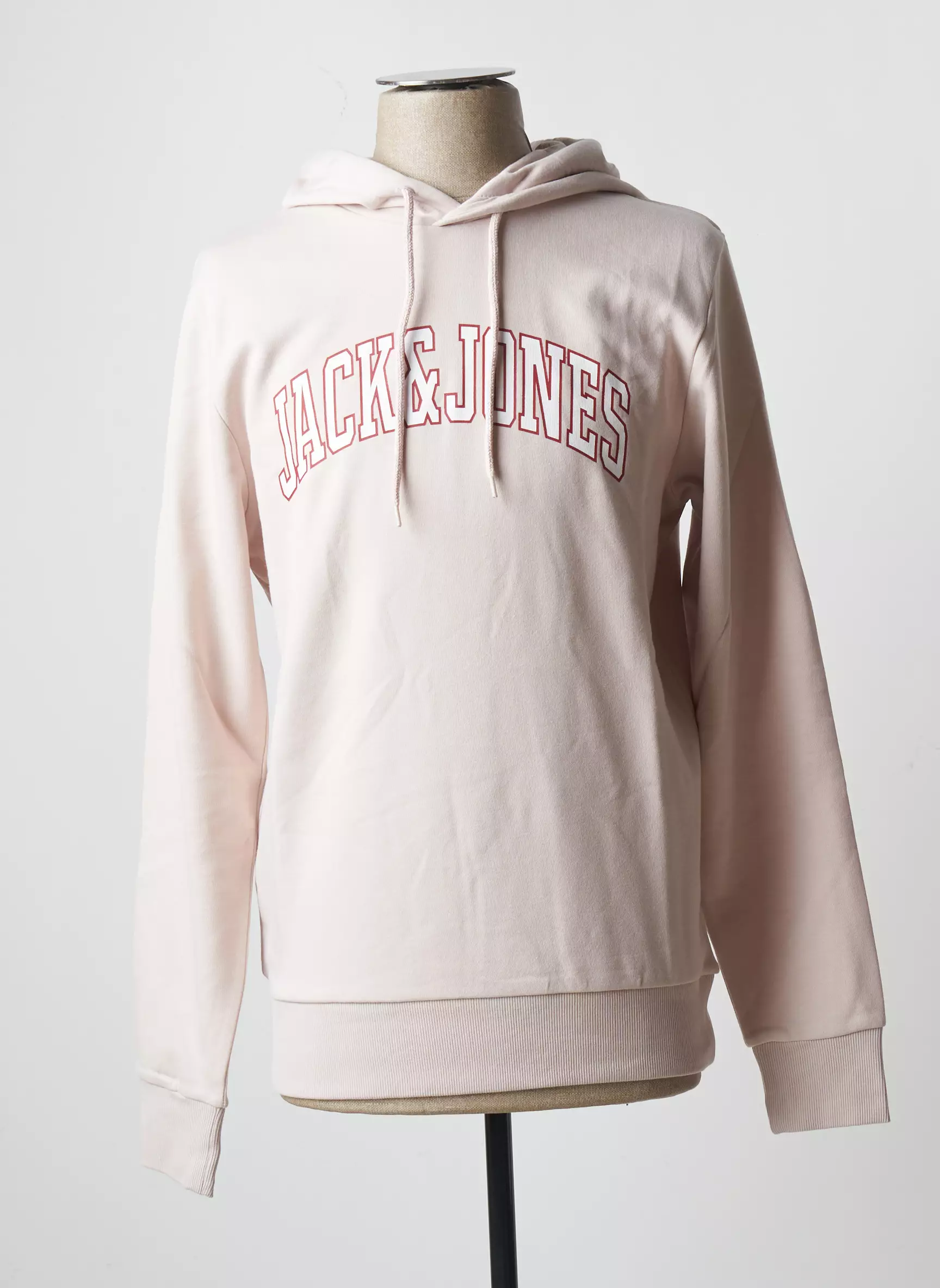 Jack Jones Sweat Capuche Homme couleur rose