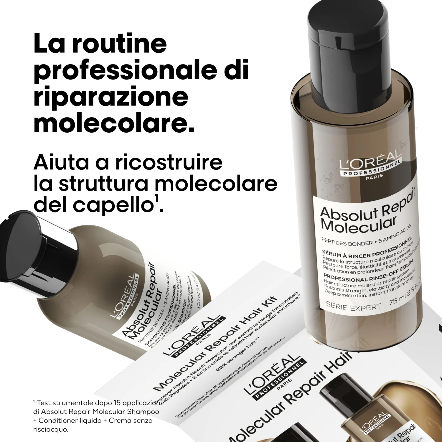 ASIANTUNTIJAN SARJA Uusi Absolut Repair Molecular Mini Duo Kit Shampoo + Nestemäinen hoitoaine - Hiusten lahjasetit