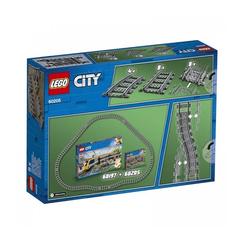 60205 Rails et virages LEGO City