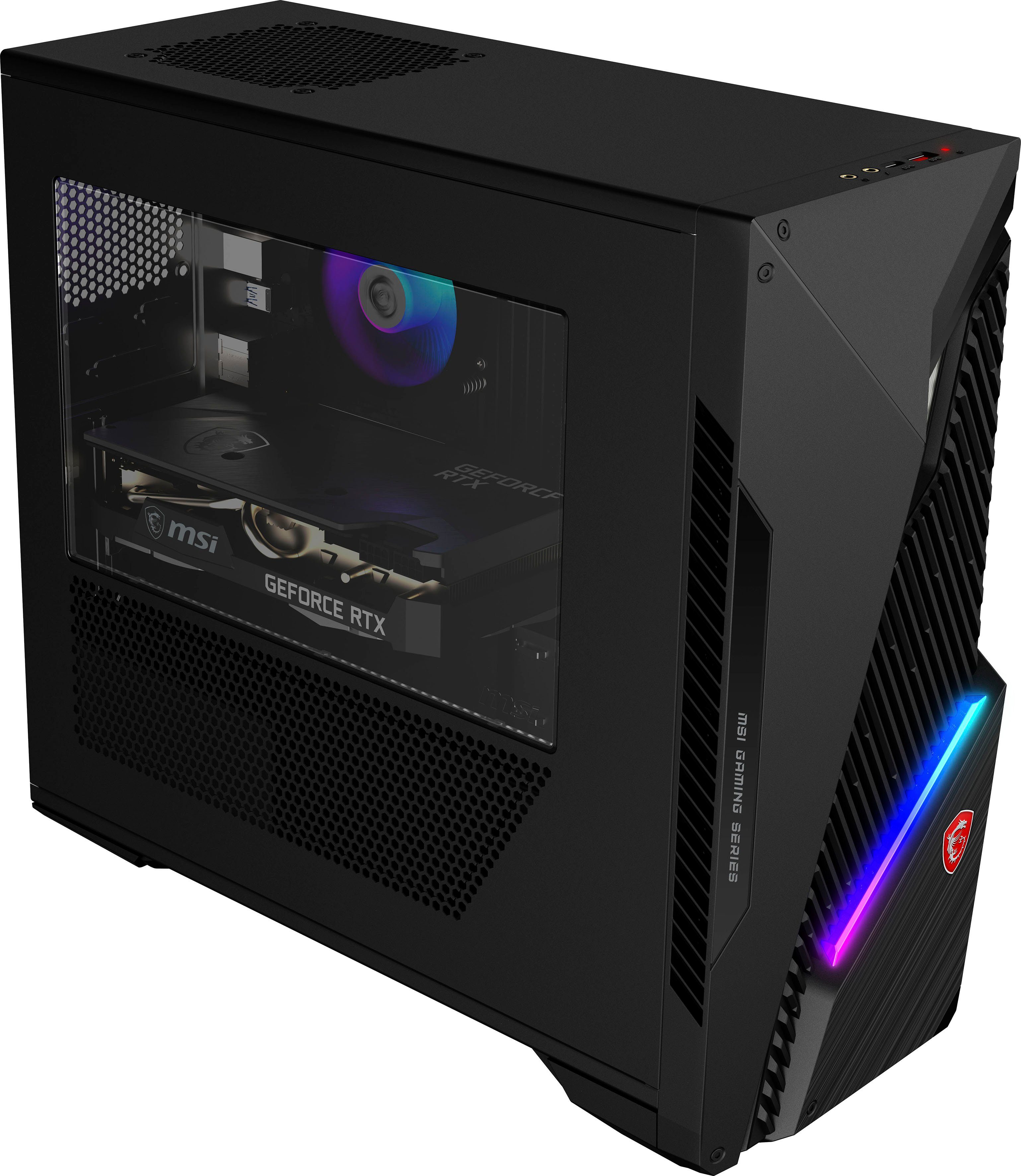 MSI MAG INFINITE S3 13NUC-820DE Gaming-PC (Intel Core i7 13700F, GeForce RTX 4060 VENTUS 2X BLACK 8G OC, 16 GB RAM, 1000 GB SSD, Luftkühlung)
