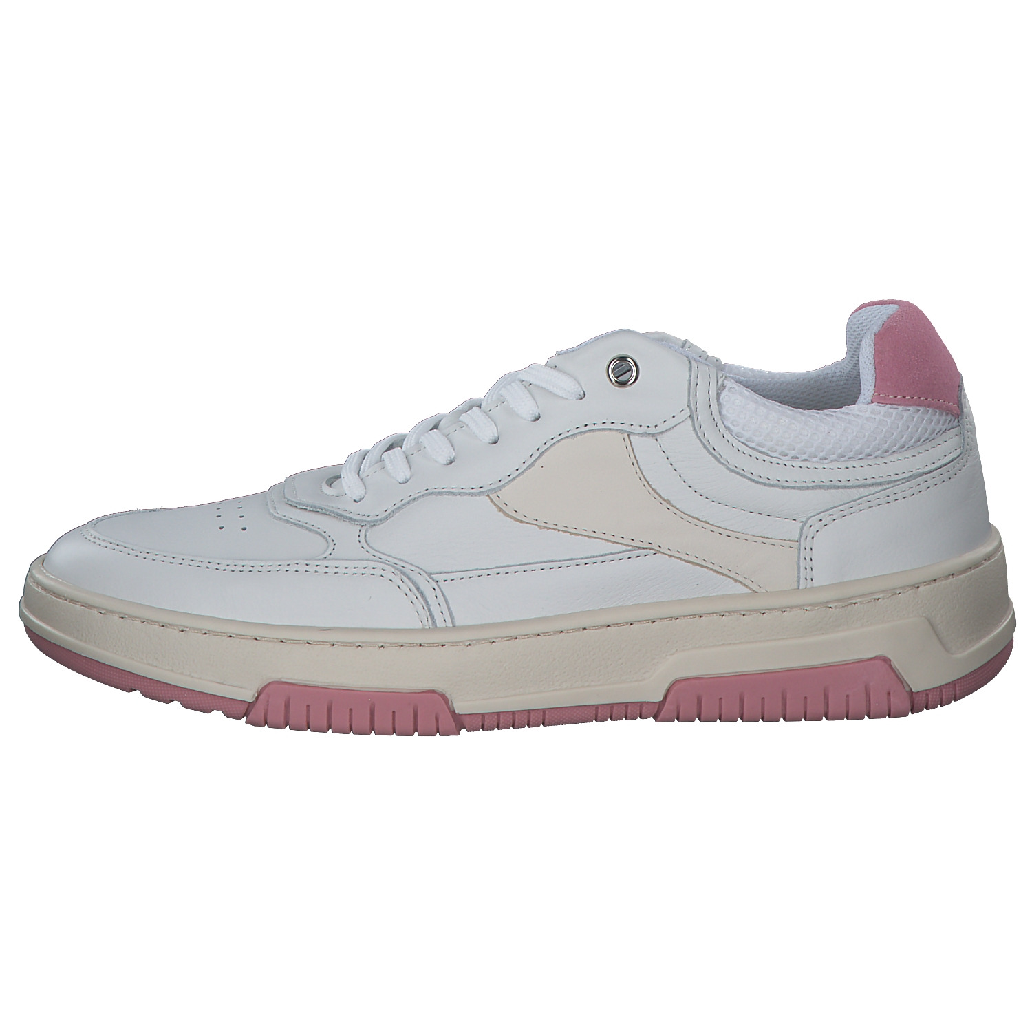 Palado S2-2210, Schnürschuhe, Damen, Weiß/Rosa/Beige