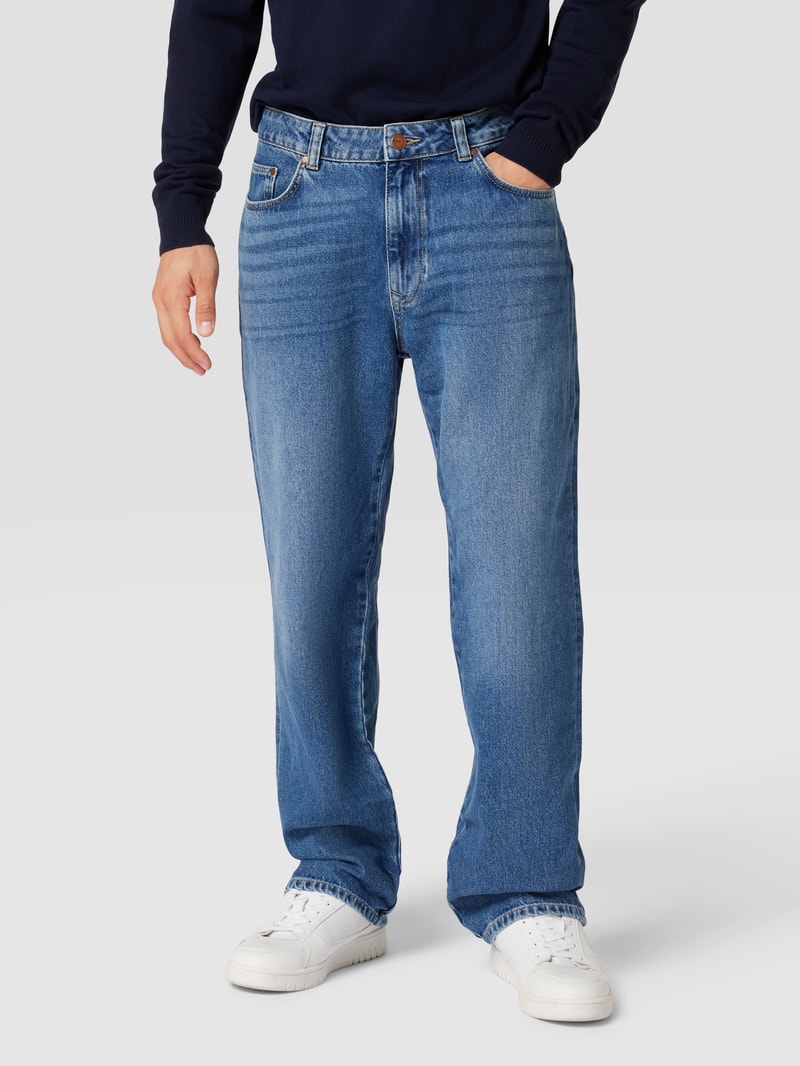 Baggy Fit Jeans mit Brand-Detail in blau