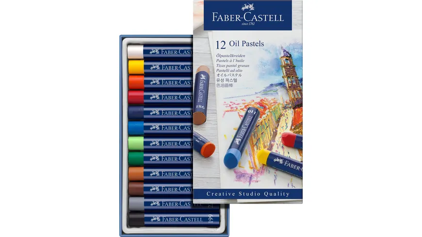 FABER-CASTELL Ölpastellkreiden 12er Kartonetui