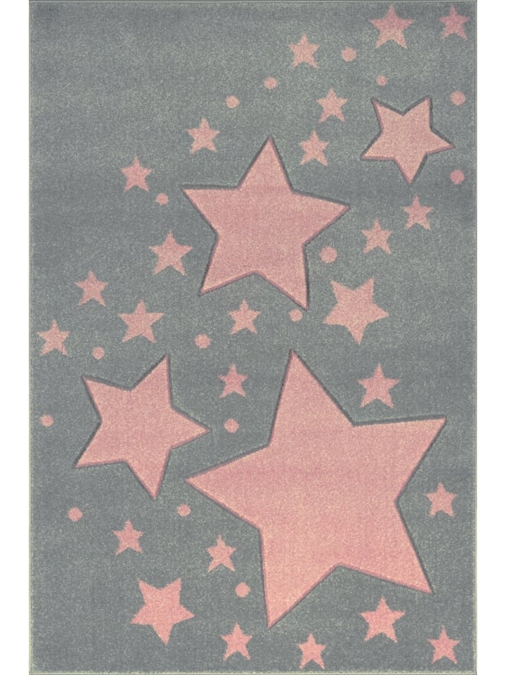 Livone Teppich STARLINE silbergrau/rosa günstig kaufen 160 x 220 cm