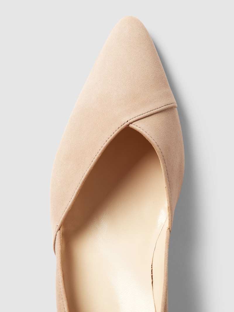 Pumps mit Blockabsatz Modell 'Boulevard' in taupe