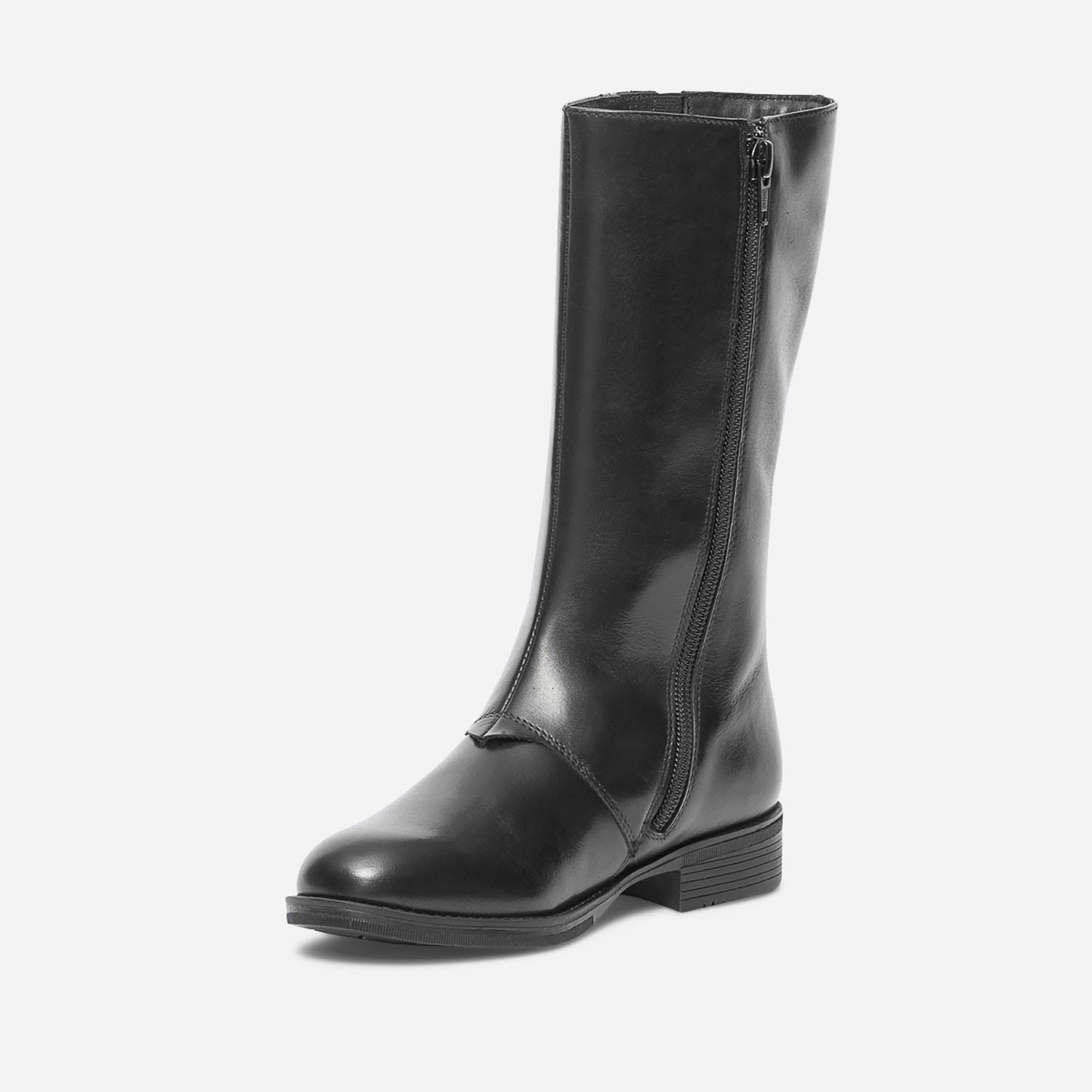 Botte noire en cuir