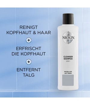 Nioxin System 1 Naturbelassenes Haar - Dezent Dünner Werdendes Haar Haarshampoo 1000 ml