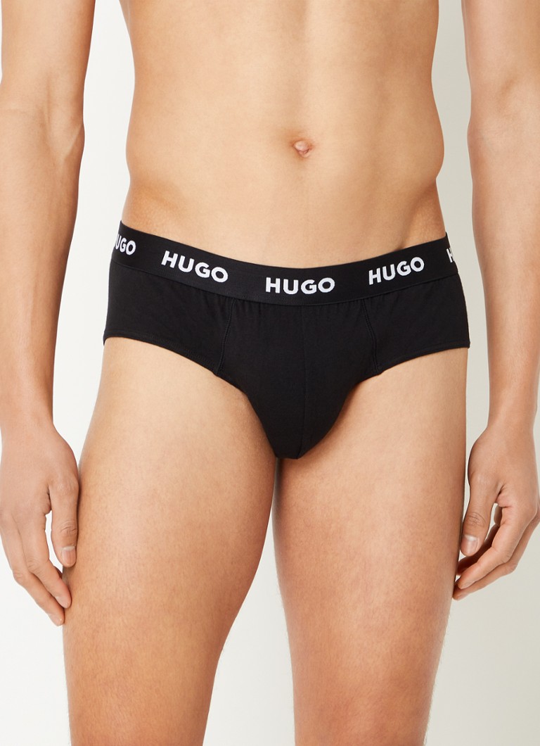 Slips HUGO BOSS avec bande logotée, lot de 3