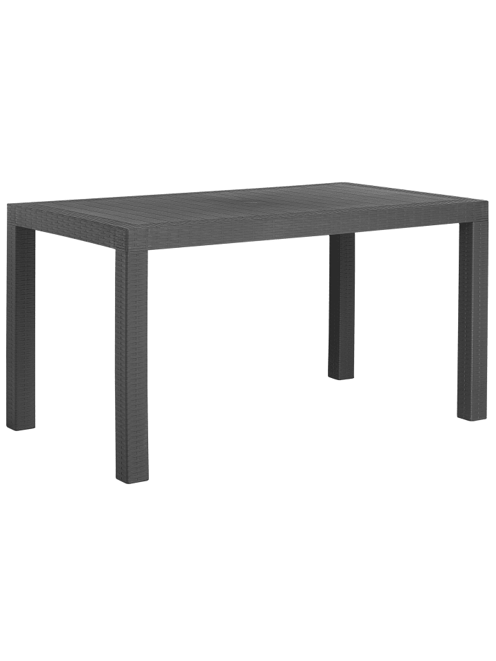 Beliani Gartentisch FOSSANO in Grau - (W) 80 x (H) 76 x (L) 140 cm günstig kaufen onesize