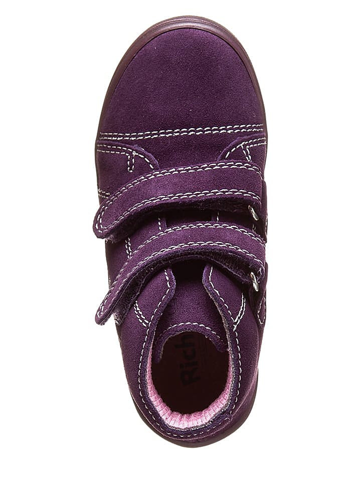Richter Shoes Leder-Sneakers in Lila/ Silber günstig kaufen 20
