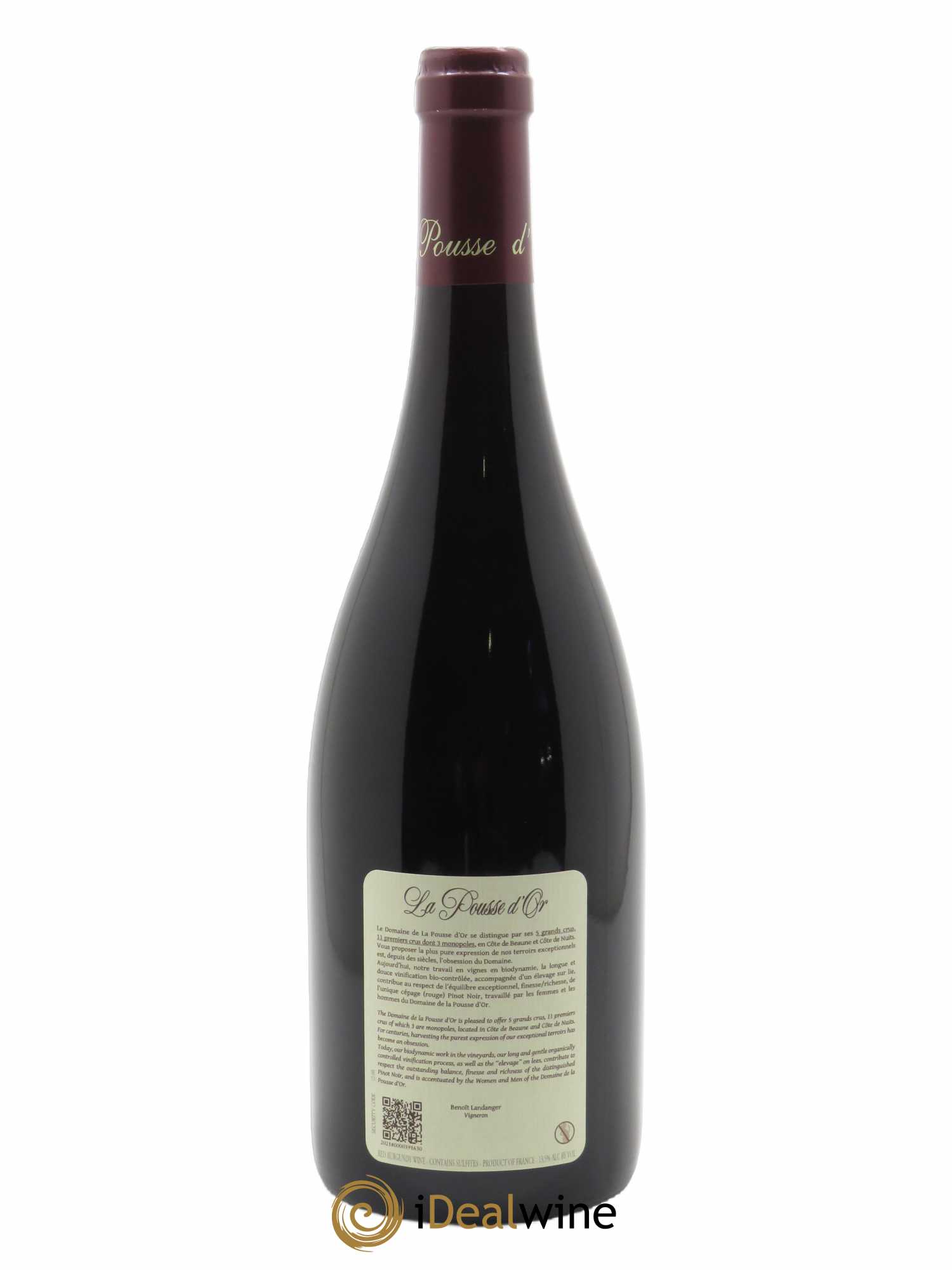 Corton Grand Cru Clos du Roi La Pousse d'Or (Domaine de)  2019 - Lot de 1 Bouteille