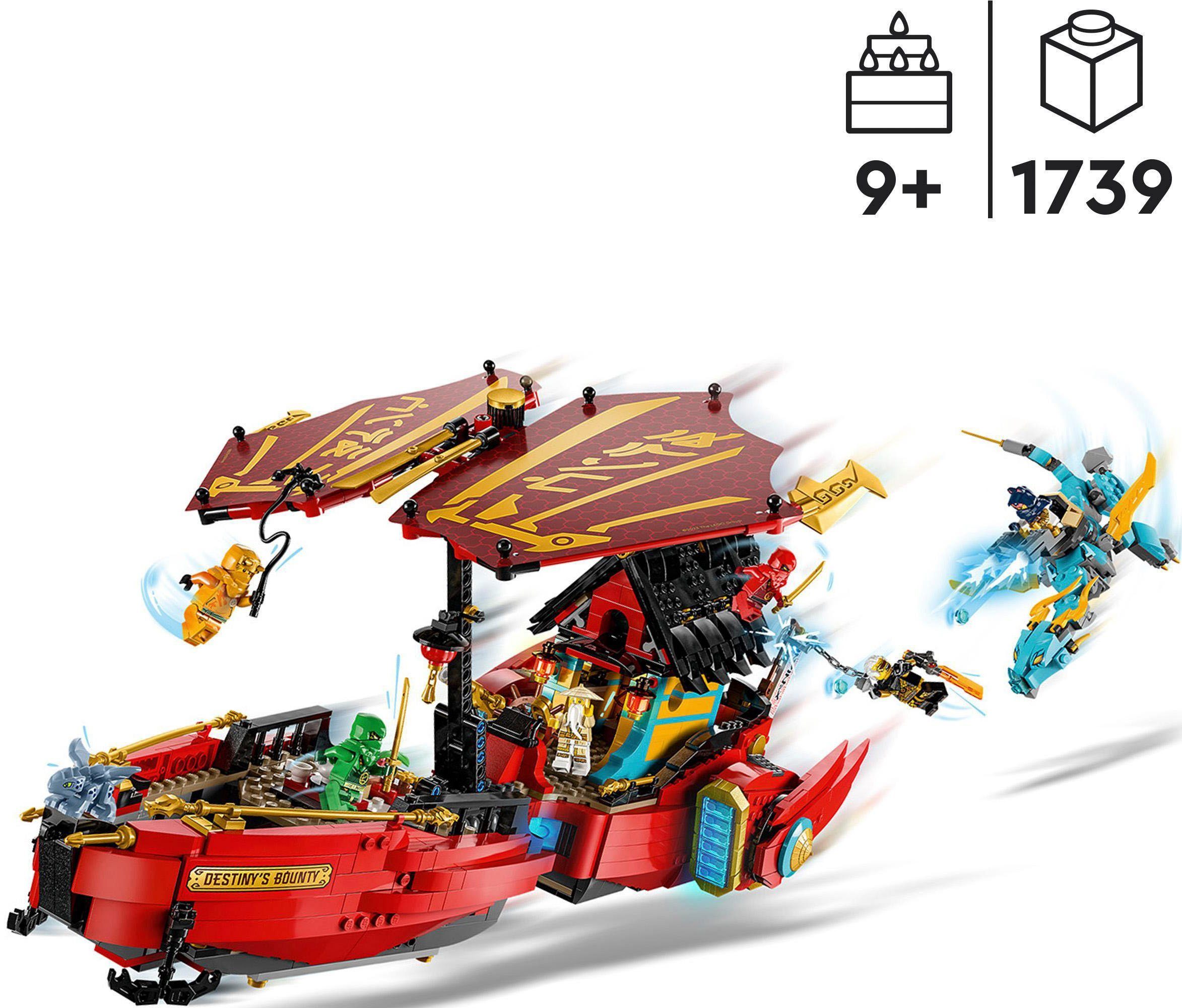 LEGO® Konstruktionsspielsteine Ninja-Flugsegler im Wettlauf mit der Zeit (71797), LEGO® NINJAGO, (1739 St), Made in Europe