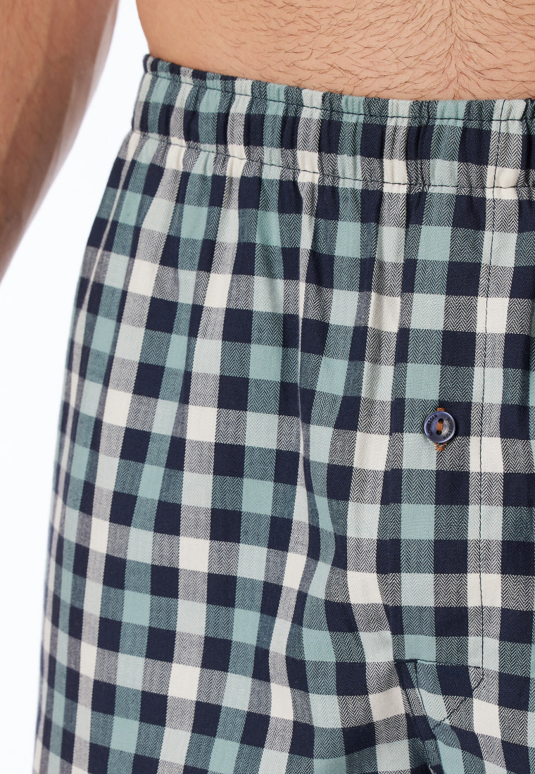 Boxershorts 2er-Pack Webware uni & kariert - Boxershorts Multipacks