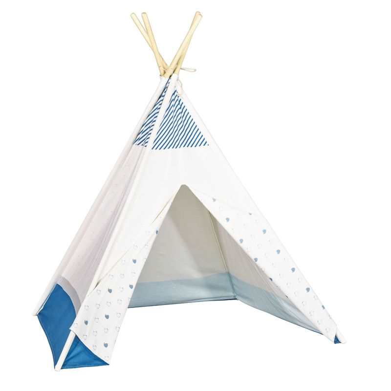 Tipi en toile coton Blue baleine