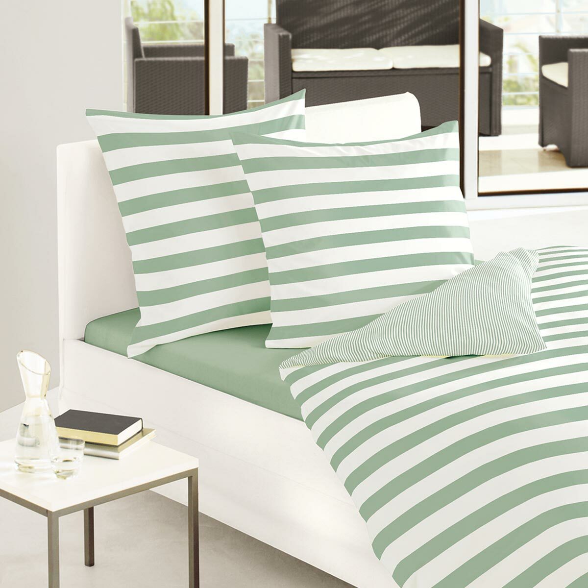 Traumschlaf Mako-Satin Bettwäsche Albklassik Stripe
