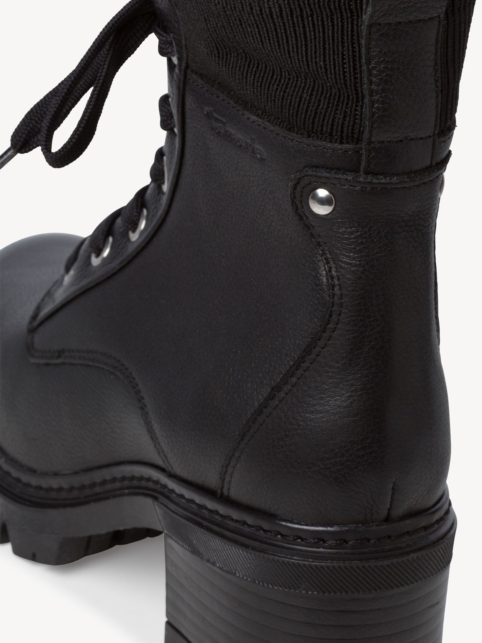 Bottine en cuir - noir doublure chaude