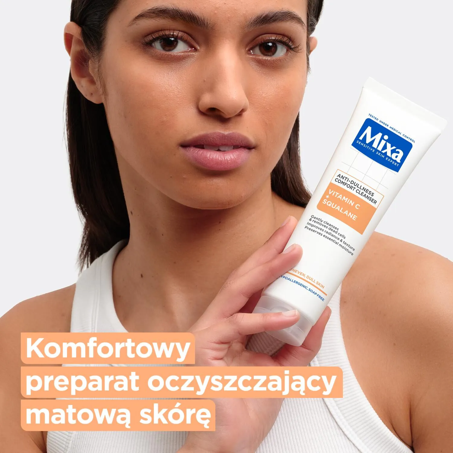 Mixa C-vitamin + squalane ansigtsrensende gel mod ufuldkommenheder