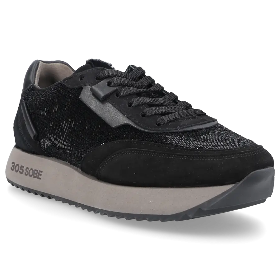 305 SOBE - Sneaker low LAGUNA Kalbsleder - schwarz