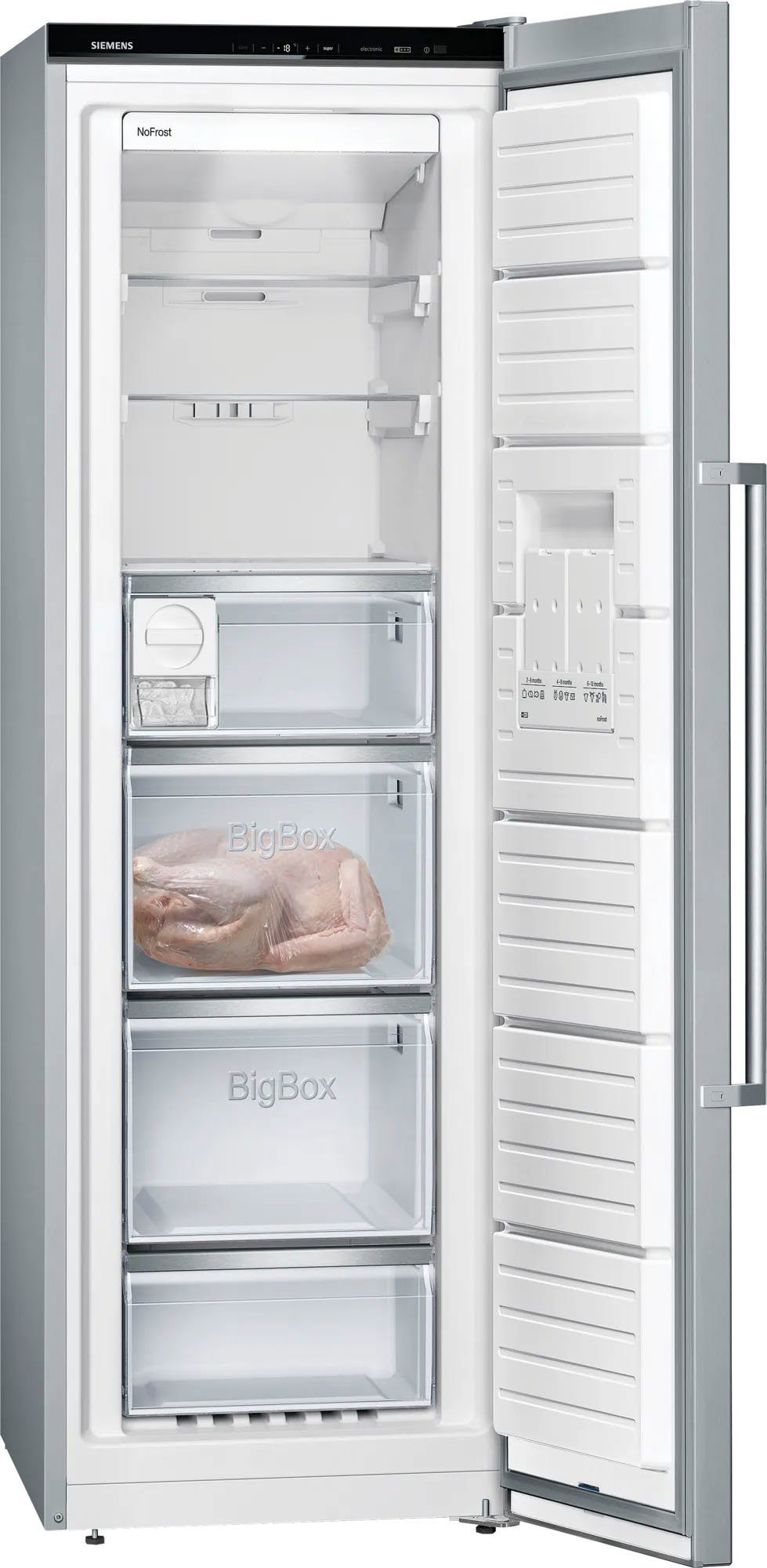 SIEMENS European Side-by-Side KA95NAIEP, 186 cm hoch, 120 cm breit