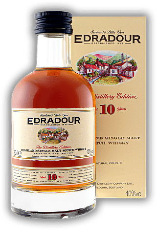 Edradour 10 Years 0,2 Liter Edradour 10 Years 0,2 Liter Reichhaltig und süß, fruchtig und würzig. Alter 10 J. - 0,2	 Liter - Vol 40%