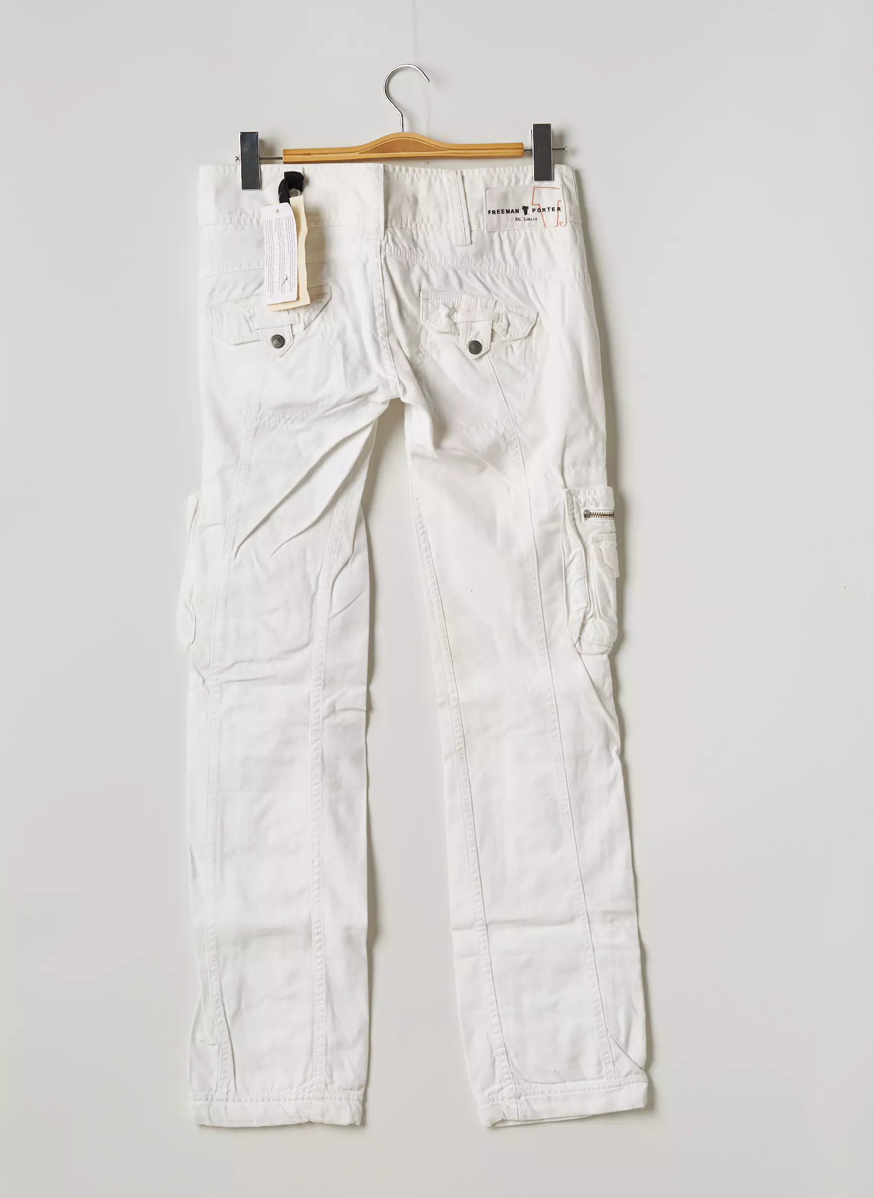 Freeman T Porter Pantalons Cargo Femme couleur blanc