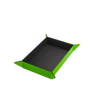 Gamegenic Magnetic Dice Tray Rectangular - Black & Green