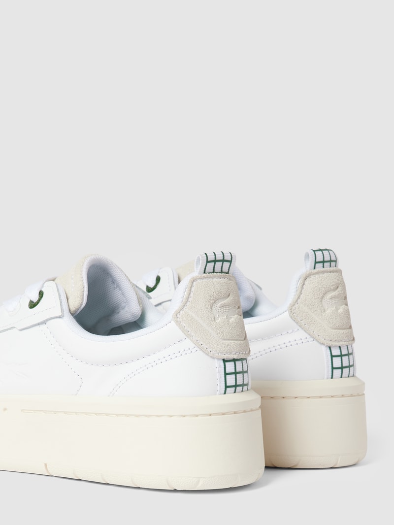 Plateau-Sneaker mit Label-Details Modell 'CARNABY' in weiß