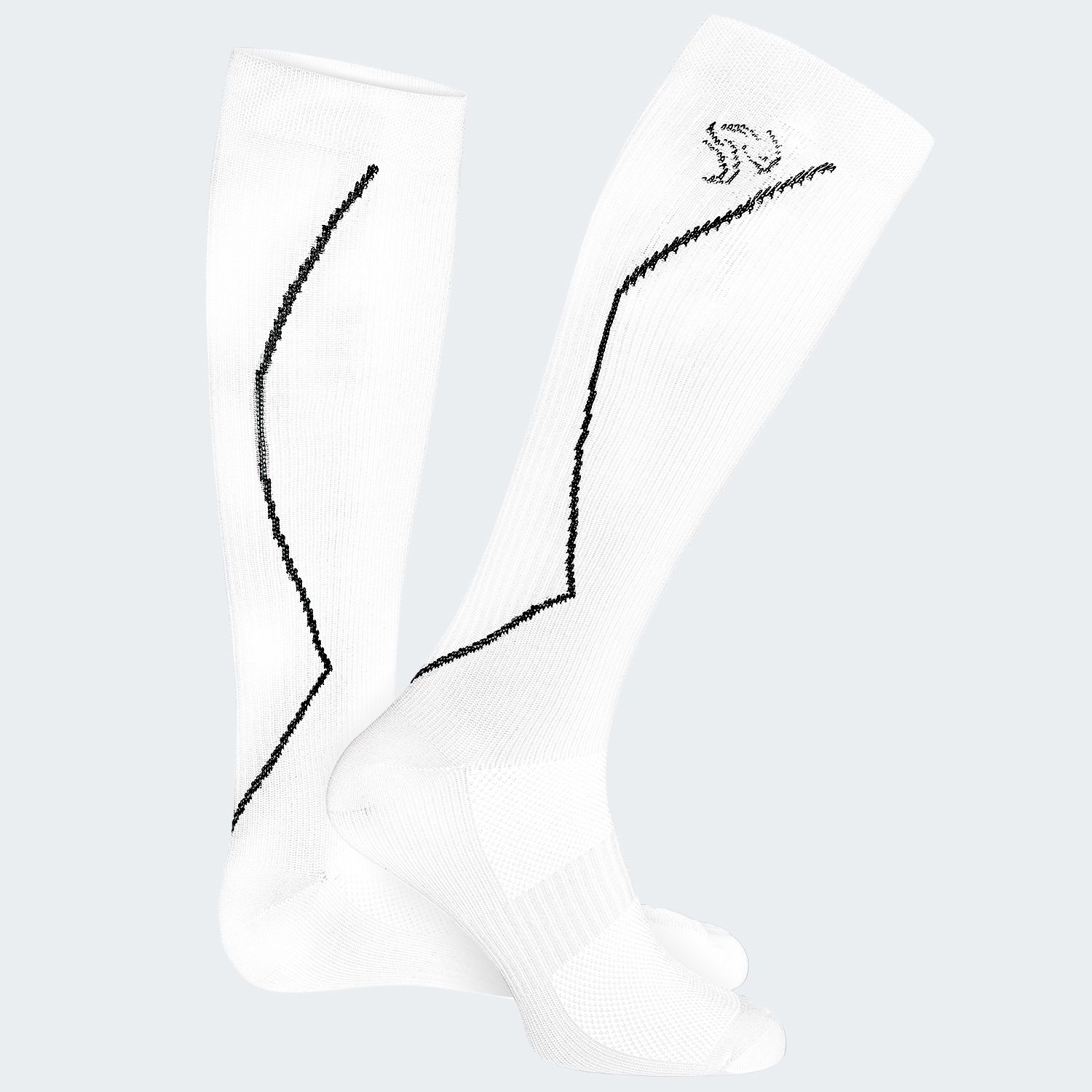 Black Snake Compression Fit Sport Blue Laufsocken