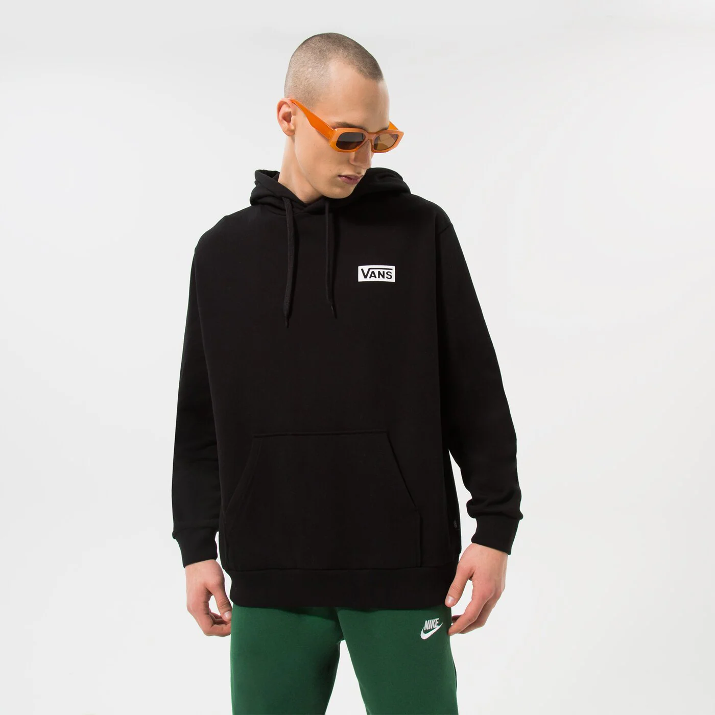 VANS SWEATSHIRT FOUNDATION MINI LOGO PO HOODY Schwarz